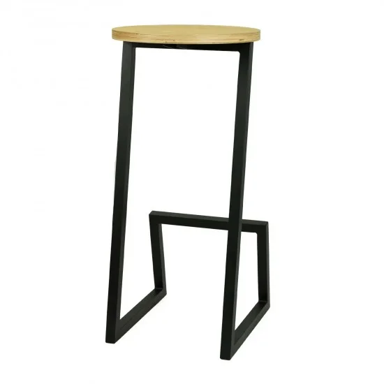 Стул барный №9 чёрный 10