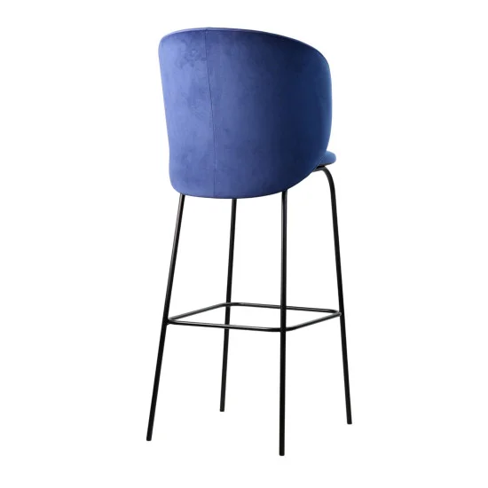 Стул барный Lilo синий вельвет 3
