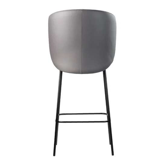 Стул полубарный Lilo серая экокожа 4