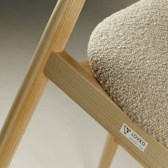 Стілець напівбарний Mamont натуральний ясен / Baloo 2075 7