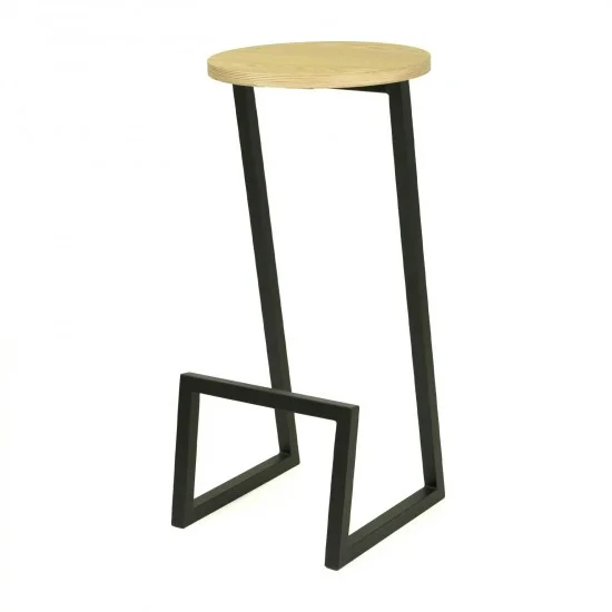 Стул барный №9 чёрный 5