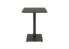Стіл Tetra light soft 60 х 60 чорний метал / чорне ДСП (текстура)