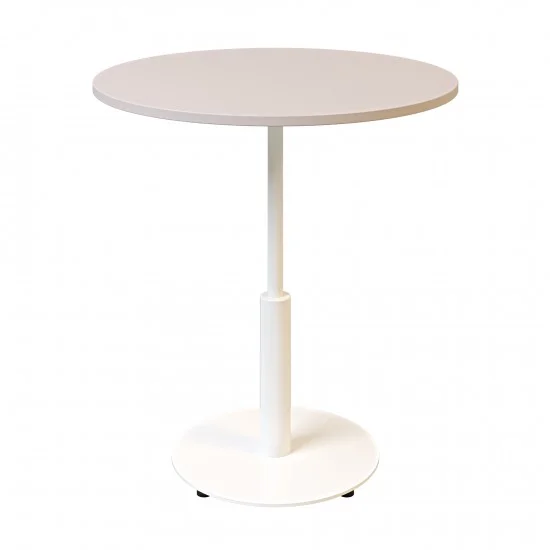 Стіл Ibiza R light d-70 білий метал / кашемір ДСП 1