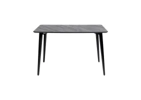 Стіл Dan 120 х 80 HPL Arpa 3408 Losa / чорний