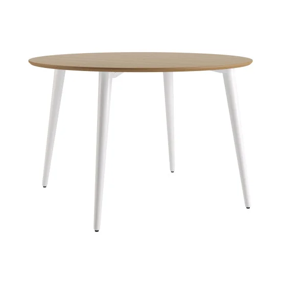 Стіл Dan d-120 білий / натуральний дуб 1