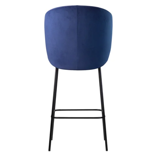 Стул полубарный Lilo синий вельвет 5
