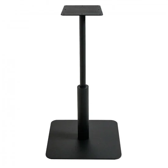 Стіл Ibiza Soft light 60x60 чорний метал / дуб ДСП (текстура) 3