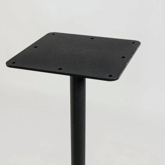 Стіл Ibiza Soft light 60x60 чорний метал / дуб ДСП (текстура) 5