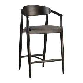 Стілець напівбарний Mamont semi-soft чорний / Superior 19