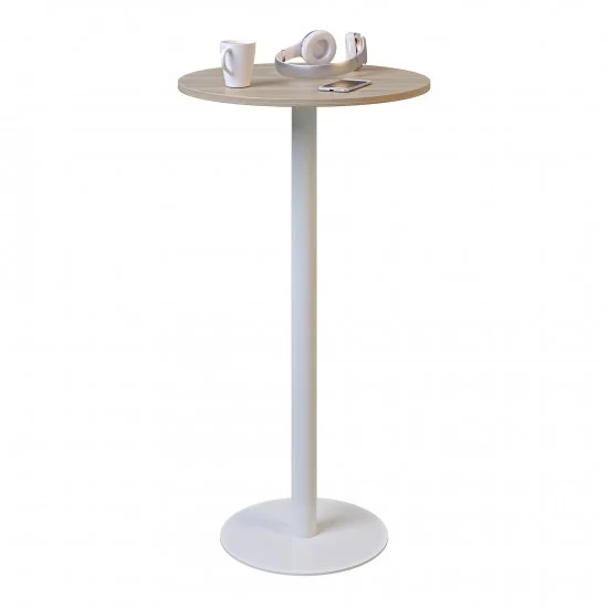 Стіл Soul light bar d-60 білий метал / дуб ДСП (текстура) 1