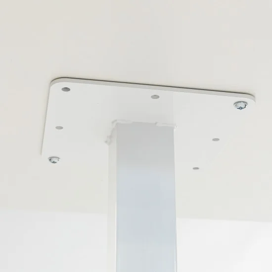 Стіл Tetra light 70 х 70 білий метал / білий ДСП (текстура) 4
