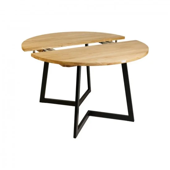 Стол раскладной Nordic d-105 +50 натуральный дуб 7