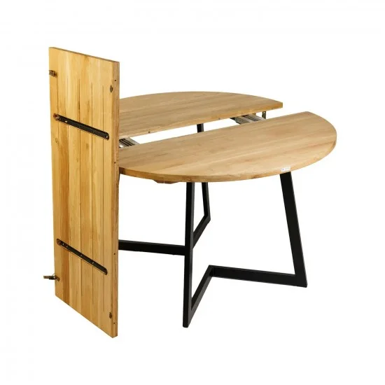 Стол раскладной Nordic d-105 +50 натуральный дуб 6