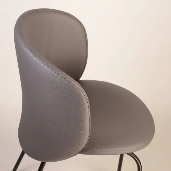 Стілець барний Lilo сіра екошкіра 6