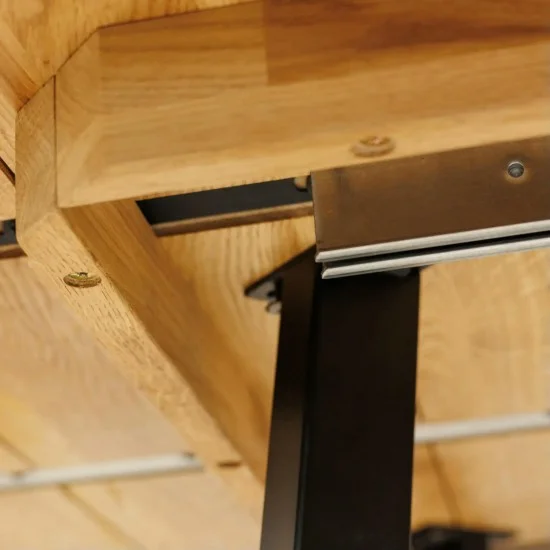 Стол раскладной Nordic d-105 +50 натуральный дуб 15