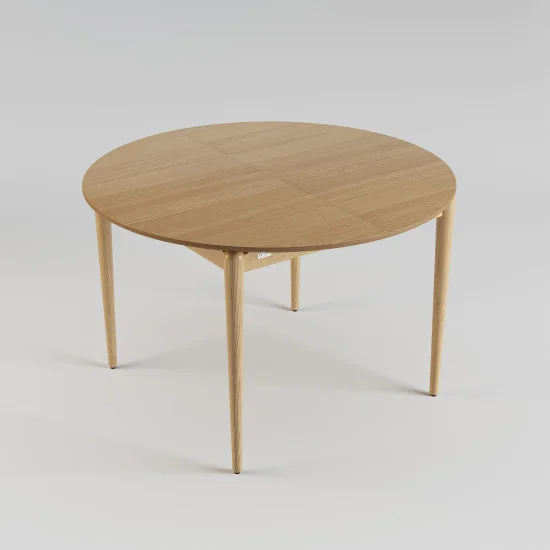 Стіл розкладний Eclipse d-120+40 натуральний ясен 6