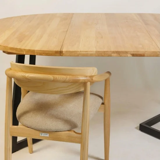 Стол раскладной Nordic d-105 +50 натуральный дуб 19