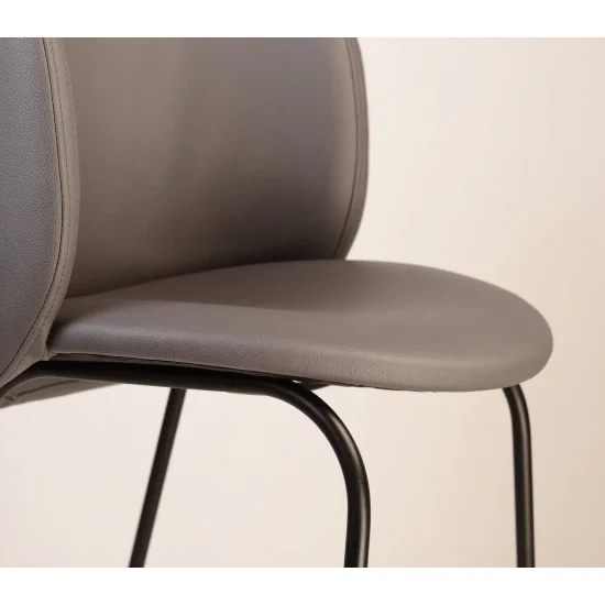 Стілець барний Lilo сіра екошкіра 8