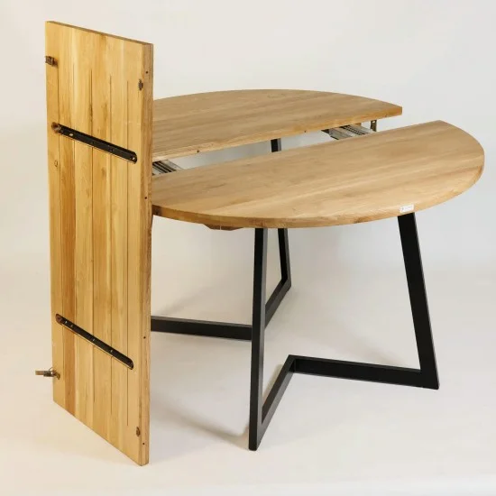 Стол раскладной Nordic d-105 +50 натуральный дуб 10