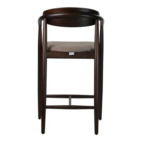 Стілець напівбарний Mamont semi-soft темній горіх / Austin 03 5