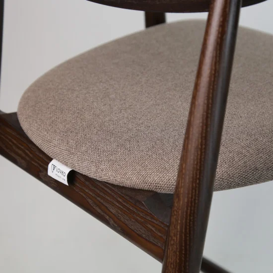 Стілець напівбарний Mamont semi-soft темній горіх / Austin 03 7