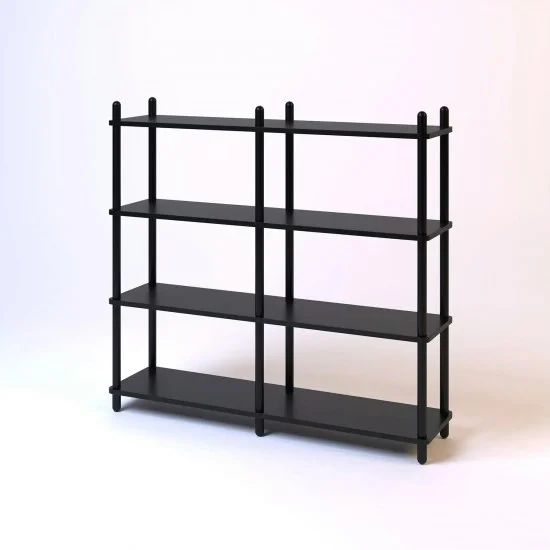 Полка Dao #2-4 чёрный дуб 4