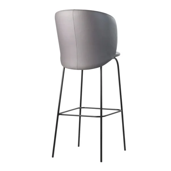 Стілець барний Lilo сіра екошкіра 3