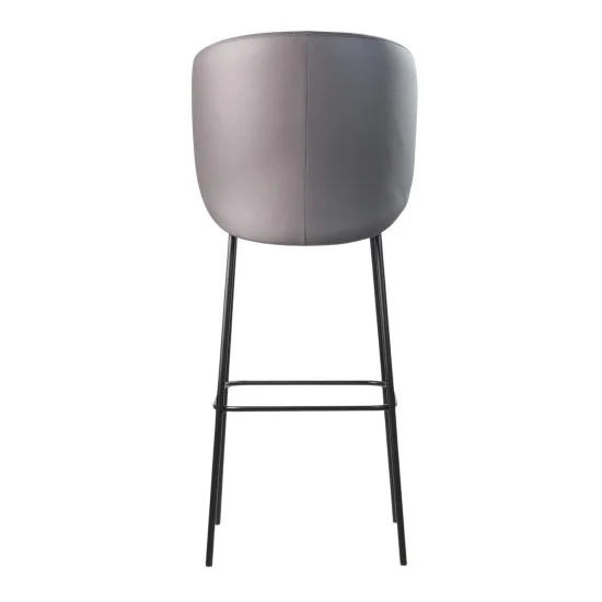 Стілець барний Lilo сіра екошкіра 2