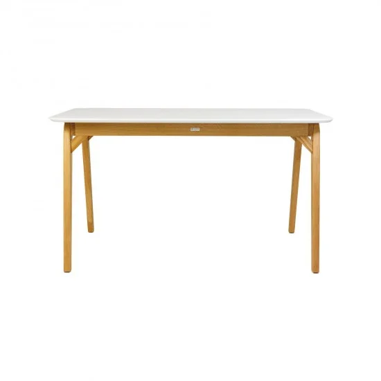 Стол Floki 140 х 80 белый + натуральный 2