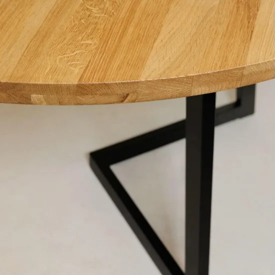 Стол раскладной Nordic d-105 +50 натуральный дуб 11