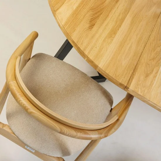 Стол раскладной Nordic d-105 +50 натуральный дуб 21