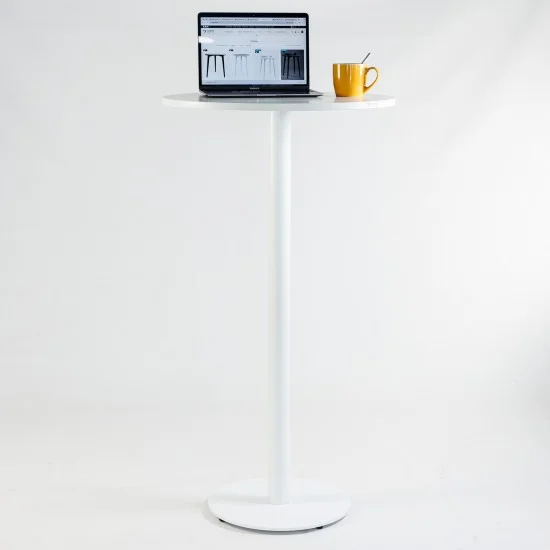 Стіл Soul light bar d-60 білий метал / білий ДСП (текстура) 6