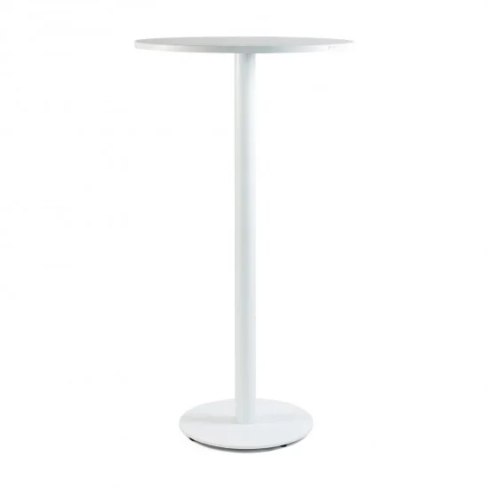 Стіл Soul light bar d-60 білий метал / білий ДСП (текстура) 1