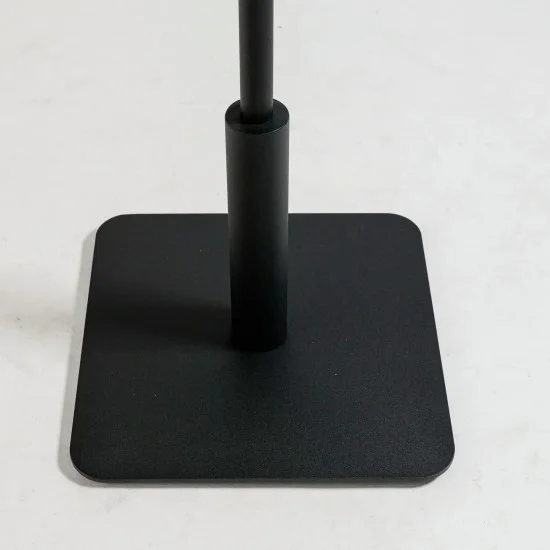 Стіл Ibiza Soft light 70x70 білий метал / чорне ДСП (текстура) 4