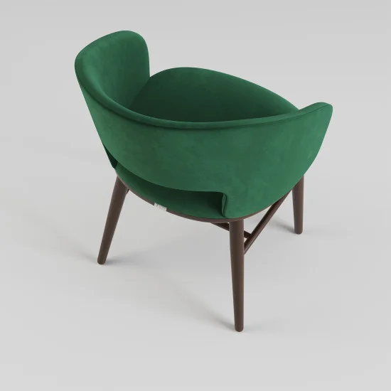 Стул Dolphin темный орех / Venus velvet 2940 6