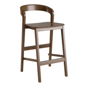 Стул полубарный Floki New темный твердый орех