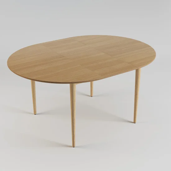 Стіл розкладний Eclipse d-120+40 натуральний дуб 4