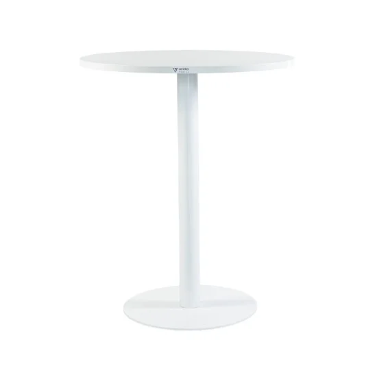 Стіл Soul light d-60 білий метал / білий ДСП (текстура) 1