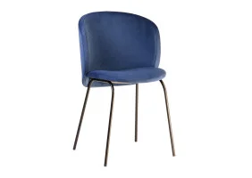 Стул Lilo синий вельвет