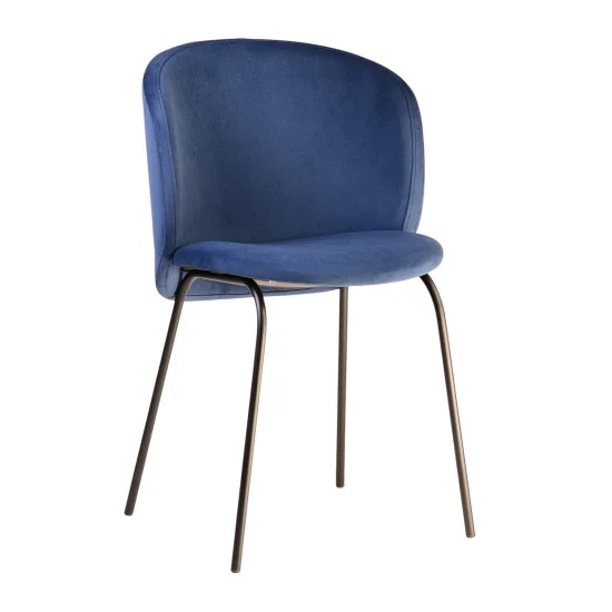 Стул Lilo синий вельвет 1