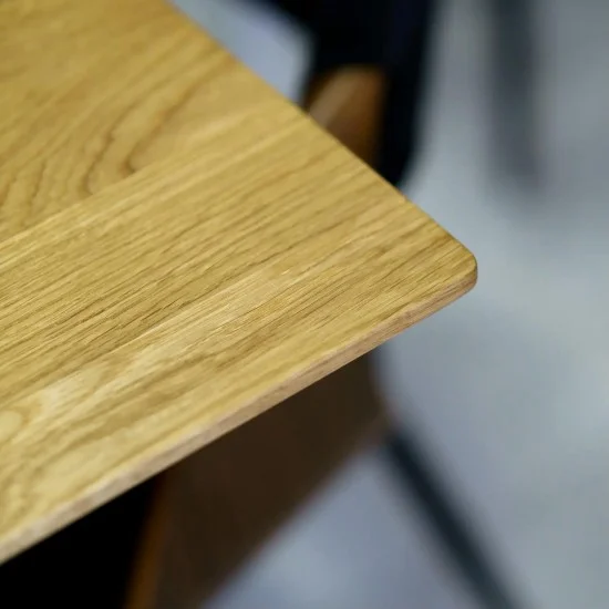 Стол Stealth (Стелс) 160 х 90 чёрные ноги / натуральный дуб 3