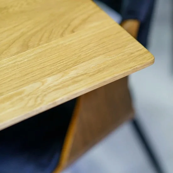 Стол Stealth (Стелс) 160 х 90 чёрные ноги / натуральный дуб 4