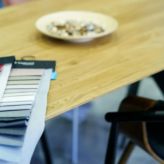 Стол Stealth (Стелс) 160 х 90 чёрные ноги / натуральный дуб 8