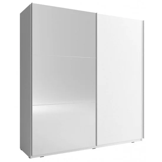 Шафа-купе Міка II / Mika II 200 2-дверна з дзеркалом Білий 200х63х214 см. 1