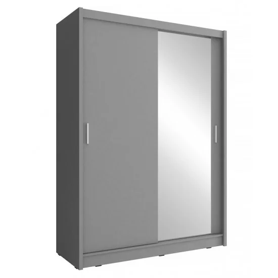 Шафа-купе Мая / Maja 150 2-дверна з дзеркалом Графіт 150х62х200 см. 1