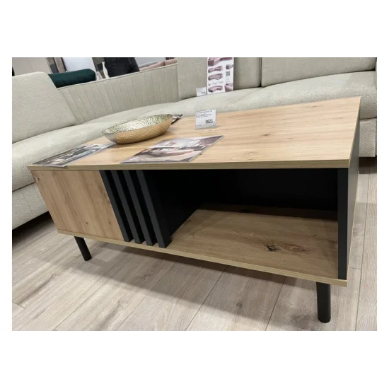 Стол журнальный Мадис/Madis 100 Дуб артизан/антрацит 100x60x43 см. 8