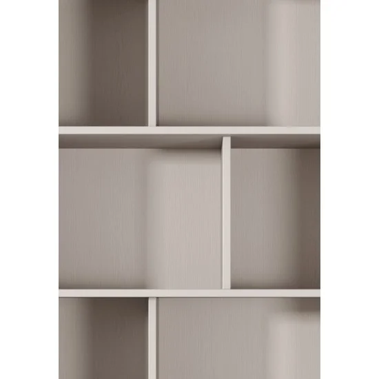 Стеллаж Ланте/Lante 2S с 2 ящиками и черными ножками Беж 88х38х193 см. 7