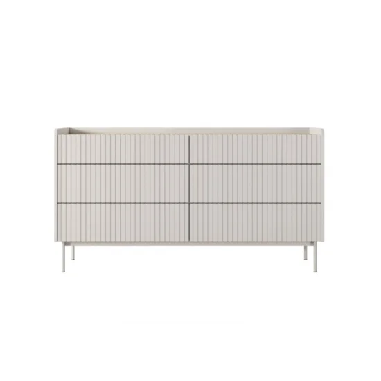 Комод Левел / Level з 6 шухлядами 6S/153 Беж/дуб сканді Ш153xВ82 см. 6