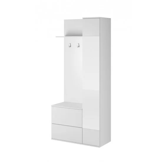 Передпокій з дзеркалом Грін / Green 3-дверний Білий 90х195х34 см. 3