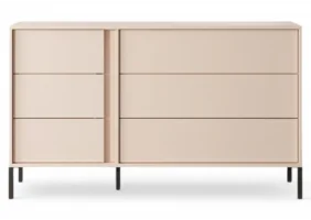 Комод Даст/Dast с 6 ящиками 6S/138 Бежевый Ш138xВ82 см.